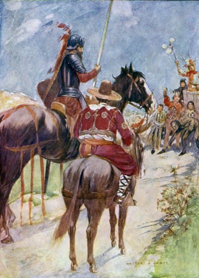 Illustration for Don Quixote by Walter Grieve